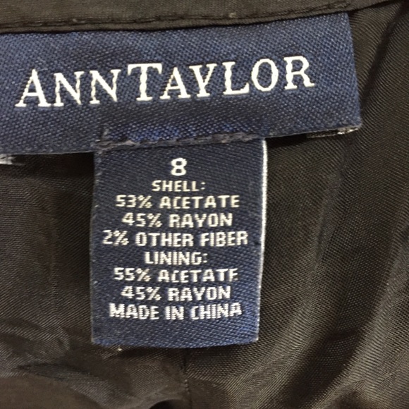 Ann Taylor Black Suit Size 8 - Picture 6 of 7